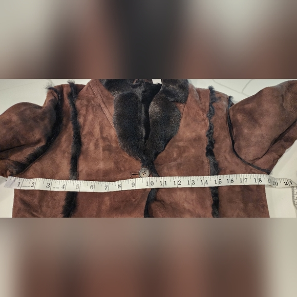 Vintage 70s Alexander Julian Lamb Sheepskin Shearling Mouton Fur Coat S/P - Picture 13 of 16